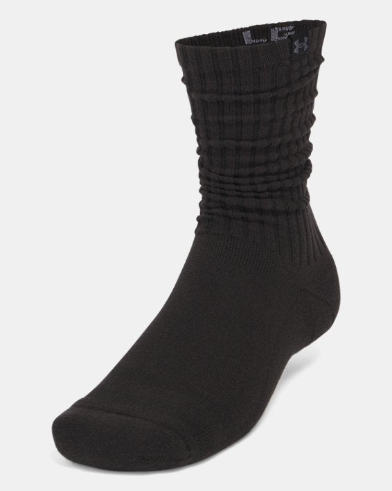 UA Sportstyle Cotton Scrunch Unisex 2 Pack Crew Socks