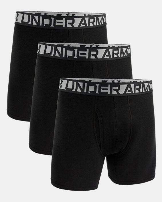 Men's UA Performance Cotton 6 3 Pack Boxerjock null