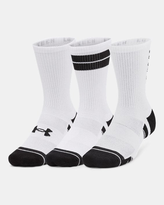 UA Performance Tech Unisex 3 Pack Crew Socks