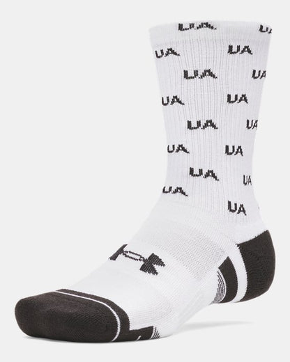 UA Performance Tech Unisex 3 Pack Crew Socks