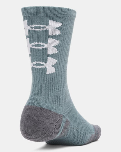 UA Performance Tech Unisex 3 Pack Crew Socks