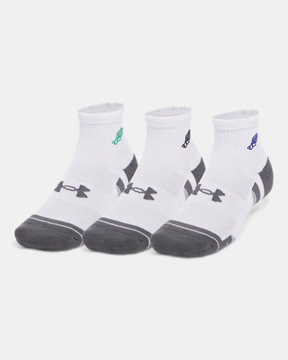 UA Performance Tech Unisex 3 Pack Quarter Socks