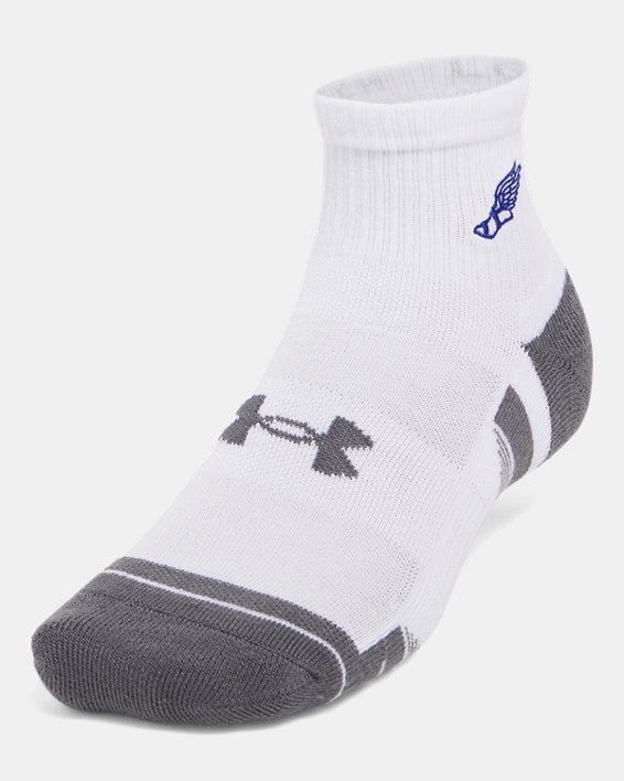 UA Performance Tech Unisex 3 Pack Quarter Socks