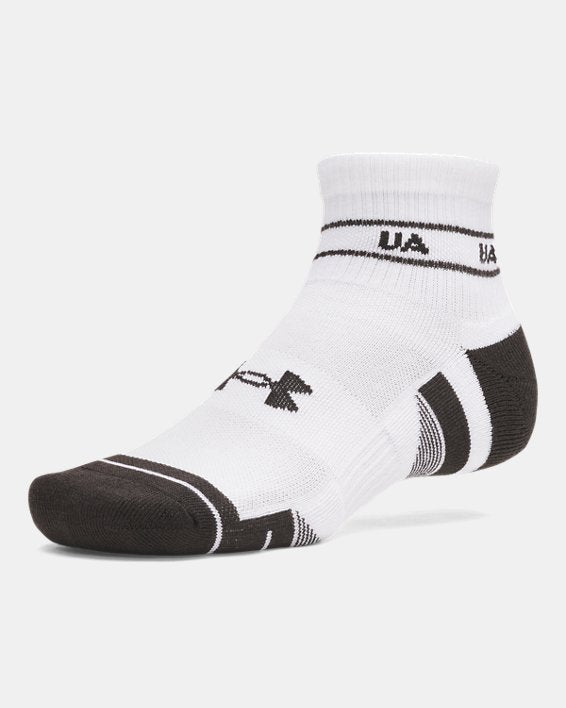 UA Performance Tech Unisex 3 Pack Quarter Socks