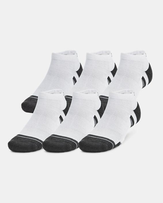 UA Performance Tech Unisex 6 Pack Low Socks