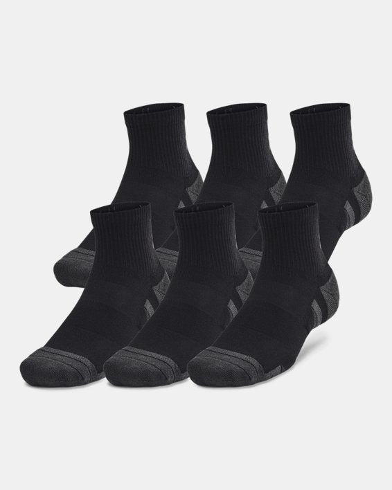 UA Performance Tech Unisex 6 Pack Quarter Socks