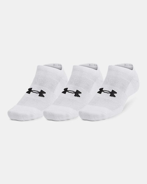 UA Training Cotton Unisex 3 Pack No Show Socks