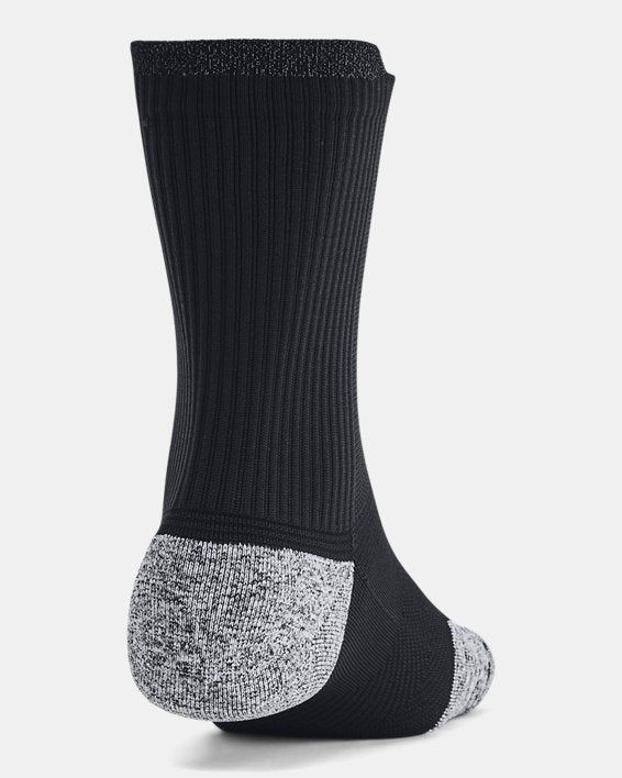 UA ArmourDry Run Cushion Unisex 3 Pack Mid Crew Socks