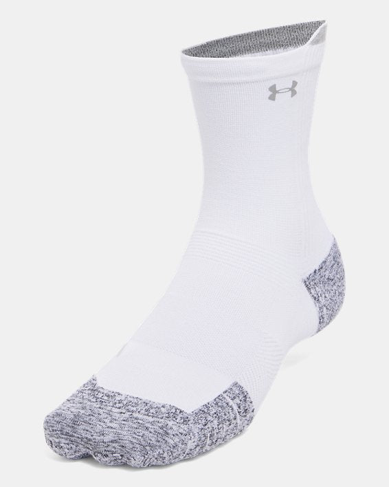 UA ArmourDry Run Cushion Unisex 3 Pack Mid Crew Socks