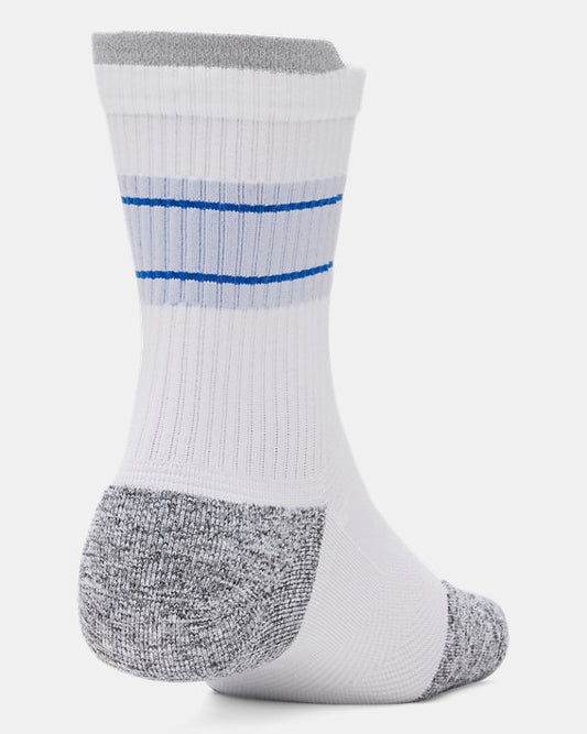 UA ArmourDry Run Cushion Unisex 3 Pack Mid Crew Socks