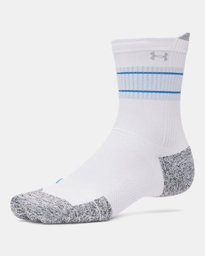 UA ArmourDry Run Cushion Unisex 3 Pack Mid Crew Socks