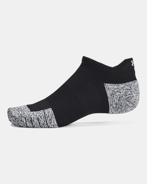 UA ArmourDry Unisex Run Cushion 3 Pack No Show Socks