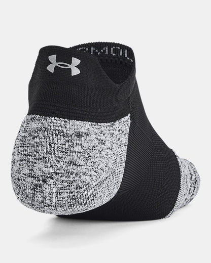 UA ArmourDry Unisex Run Cushion 3 Pack No Show Socks
