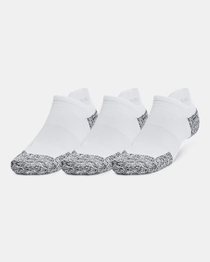 UA ArmourDry Unisex Run Cushion 3 Pack No Show Socks