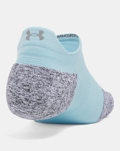 UA ArmourDry Unisex Run Cushion 3 Pack No Show Socks