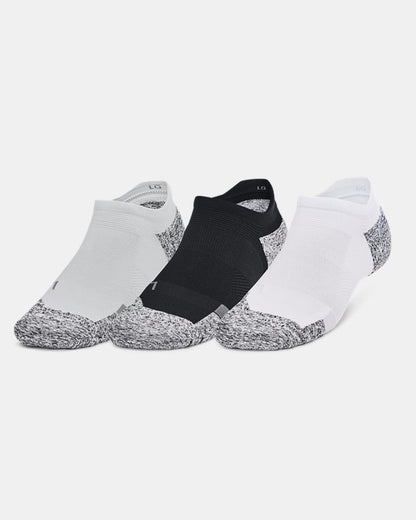 UA ArmourDry Pro Unisex 3 Pack No Show Socks