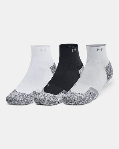 UA ArmourDry Pro Unisex 3 Pack Quarter Socks