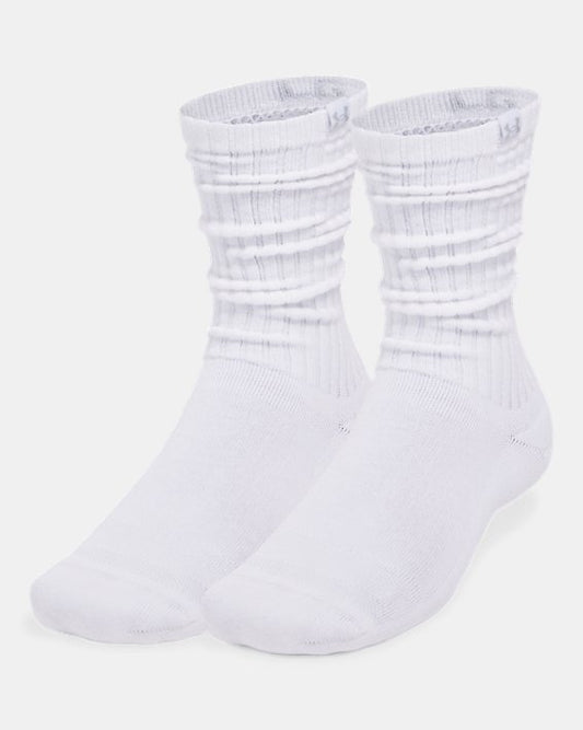 UA Sportstyle Cotton Scrunch Unisex 2 Pack Crew Socks