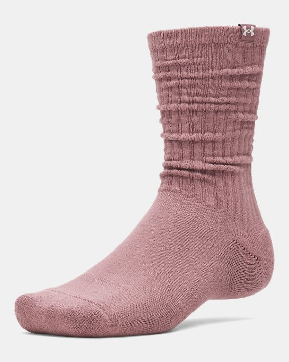 UA Sportstyle Cotton Scrunch Unisex 2 Pack Crew Socks