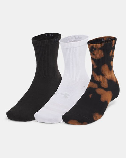 UA Sportstyle Cotton Unisex 3 Pack Crew Socks