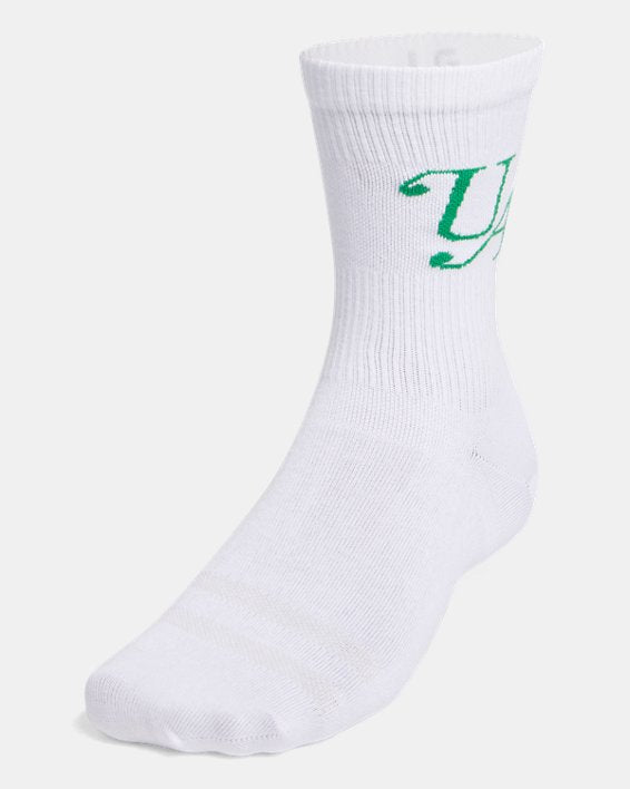 UA Sportstyle Cotton Unisex 3 Pack Crew Socks