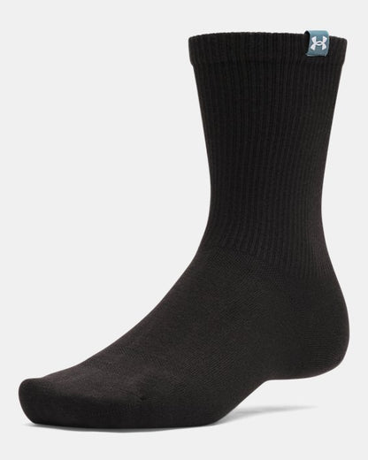 UA Sportstyle Cotton Unisex 3 Pack Crew Socks