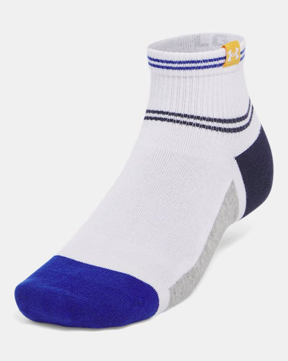 UA Sportstyle Cotton Unisex 3 Pack Quarter Socks
