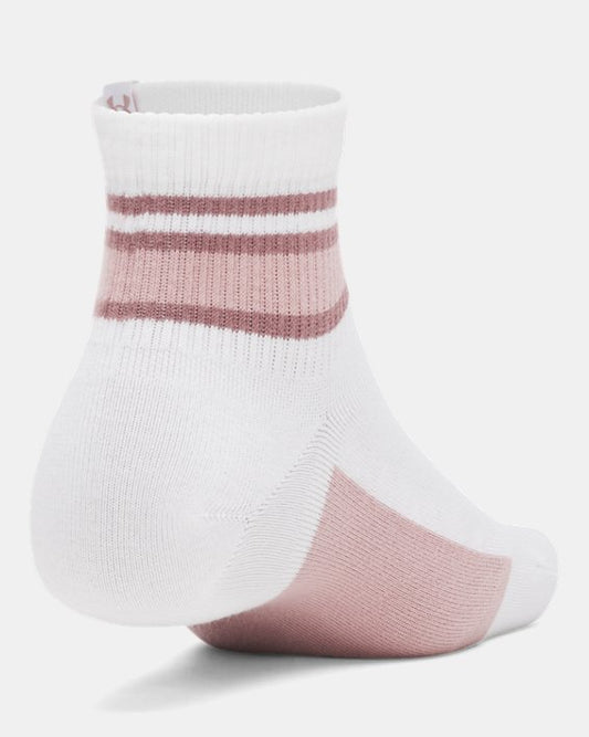 UA Sportstyle Cotton Unisex 3 Pack Quarter Socks
