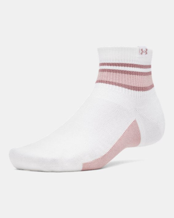 UA Sportstyle Cotton Unisex 3 Pack Quarter Socks