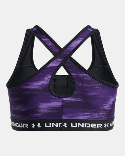 Crossback Mid Printed Women's Sports Bra