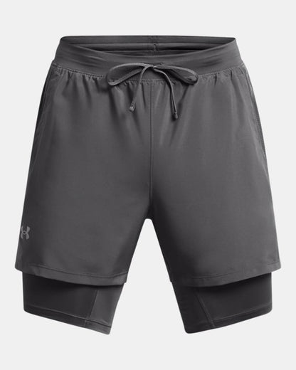 UA Launch Men's 2 in 1 5 Shorts