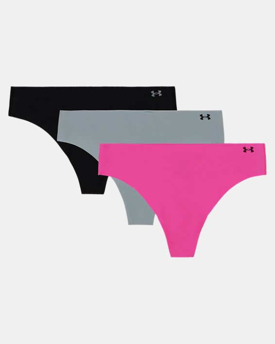 UA Pure Stretch Women's 3 Pack No Show Thong