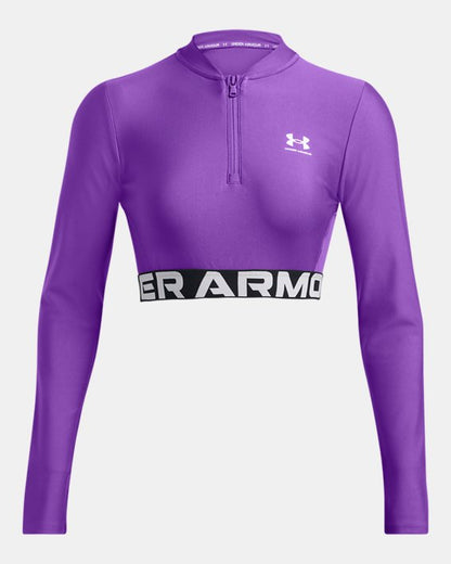 HeatGear Rib Women's 1/4 Zip Long Sleeve