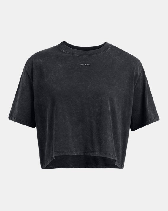 UA Wash Logo Women's Boxy Crop Short Sleeve