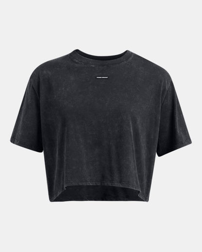 UA Wash Logo Women's Boxy Crop Short Sleeve