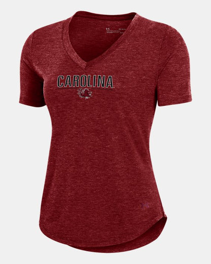 UA Breezy Collegiate Women's V Neck Short Sleeve