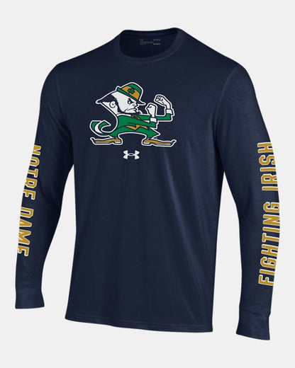 UA Performance Cotton Collegiate Men's Long Sleeve T Shirt