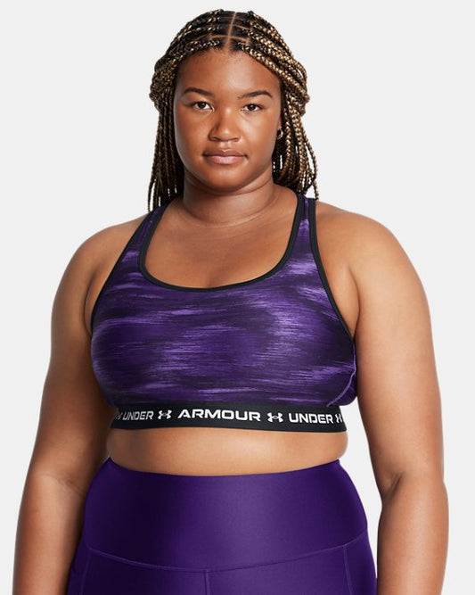 Crossback Mid Printed Women's Sports Bra