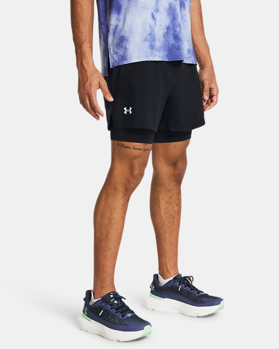UA Launch Men's 2 in 1 5 Shorts