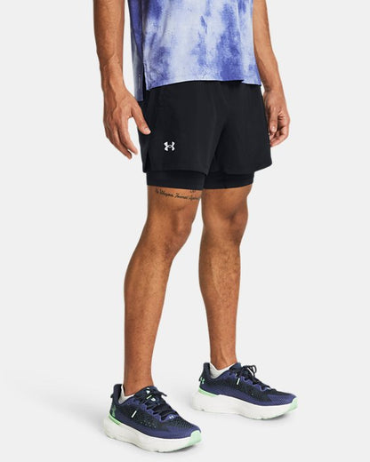 UA Launch Men's 2 in 1 5 Shorts