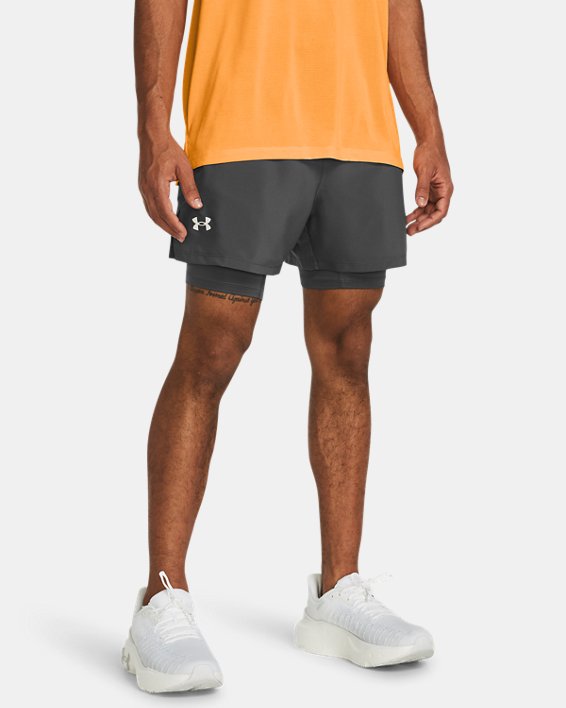 UA Launch Men's 2 in 1 5 Shorts