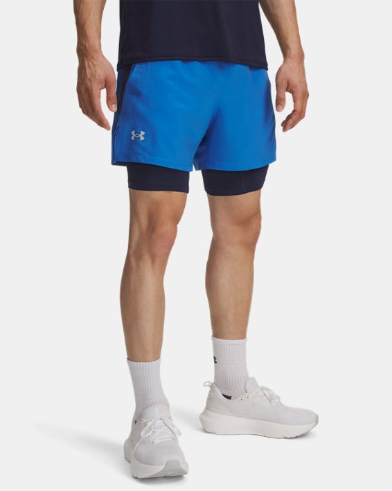 UA Launch Men's 2 in 1 5 Shorts