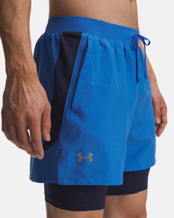 UA Launch Men's 2 in 1 5 Shorts
