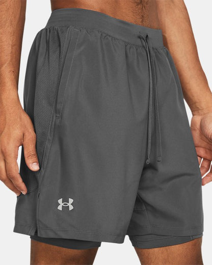 UA Launch Men's 2 in 1 7 Shorts