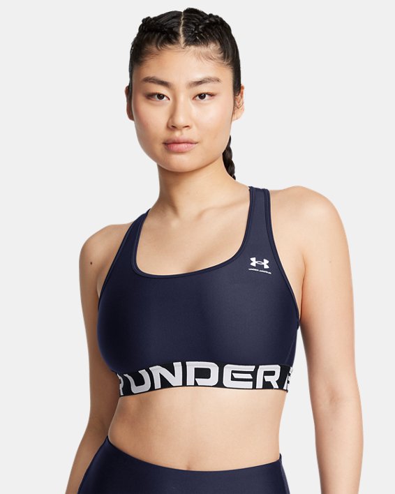 HeatGear Armour Mid Branded Women's Sports Bra