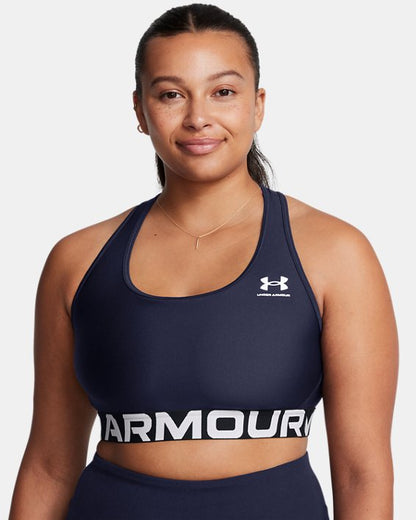 HeatGear Armour Mid Branded Women's Sports Bra