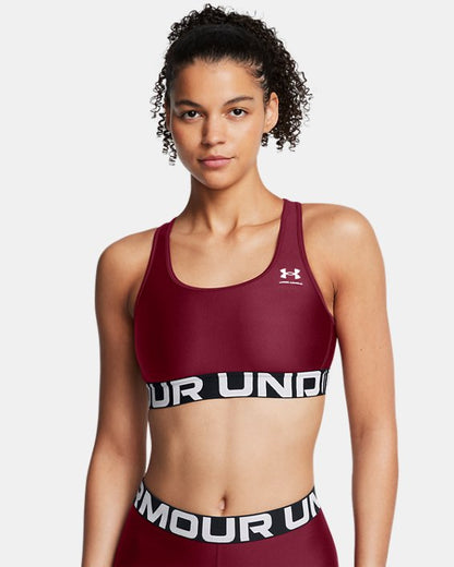 HeatGear Armour Mid Branded Women's Sports Bra