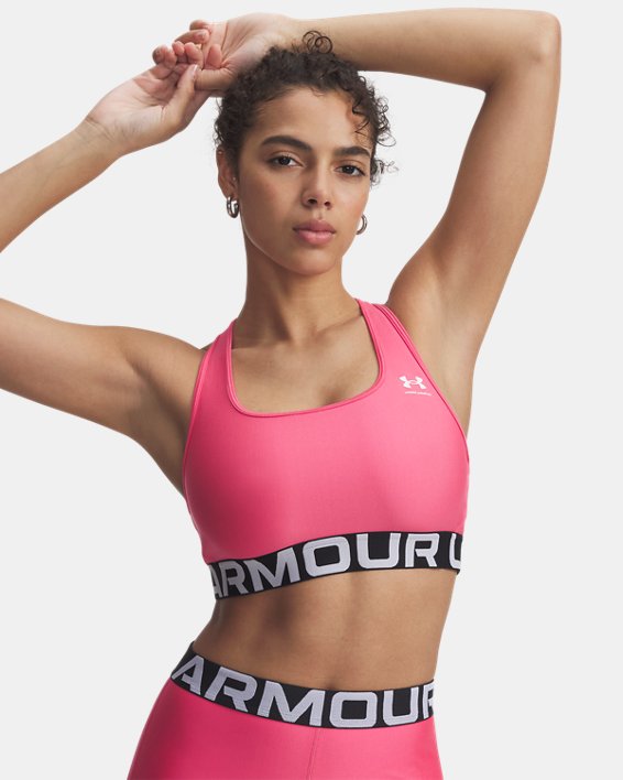 HeatGear Armour Mid Branded Women's Sports Bra