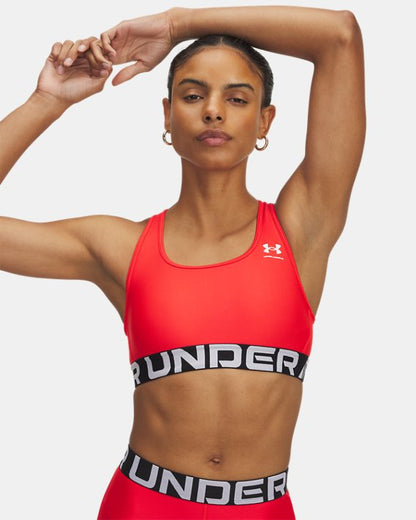 HeatGear Armour Mid Branded Women's Sports Bra