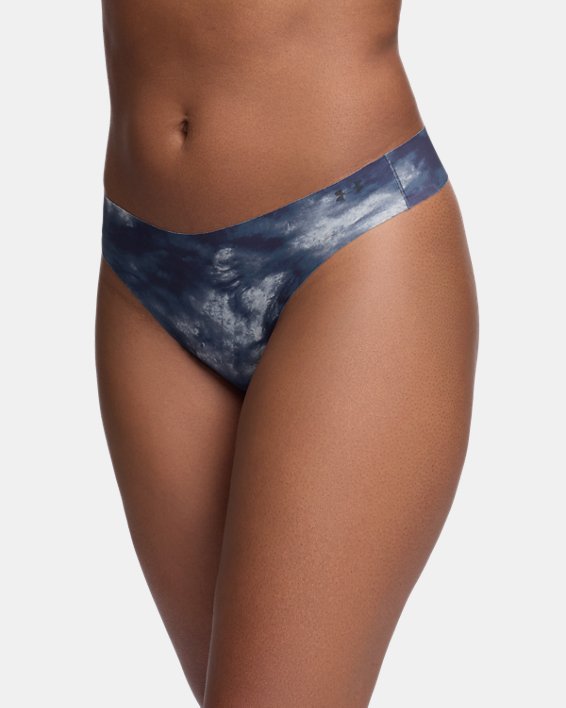 UA Pure Stretch Printed Women's 3 Pack No Show Thong